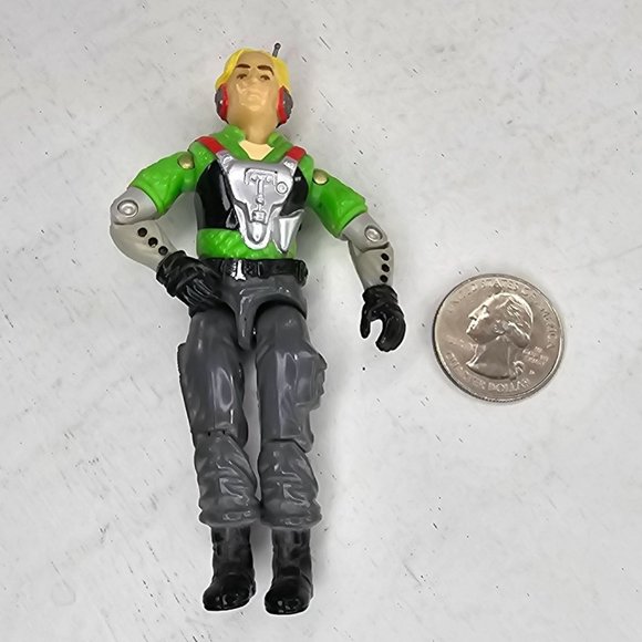 Vintage Hasbro 1987 GI Joe Arah Psyche-Out Antenna Figure 3.75" - Picture 3 of 7